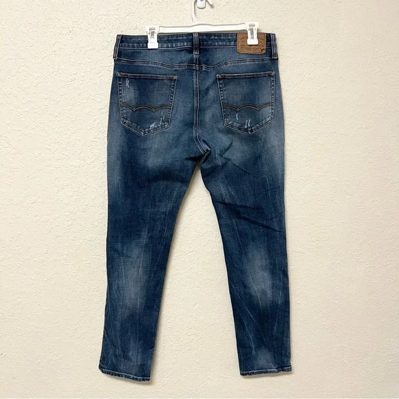 American Eagle Skinny Denim Blue Jeans Size 34x32 360 Extreme Flex - Picture 2 of 6